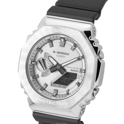 Casio G-Shock G-Steel Bio-Based Resin Strap Smartphone Link Analog Digital Grey Dial Solar GBM-2100A-8B 200M Men's Watch