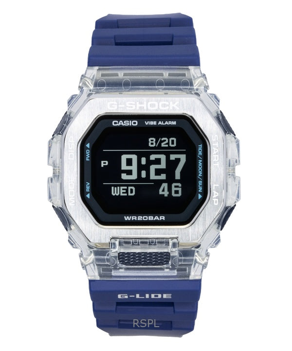 Casio G-Shock G-Lide Digital Smartphone Link Blue Resin Strap