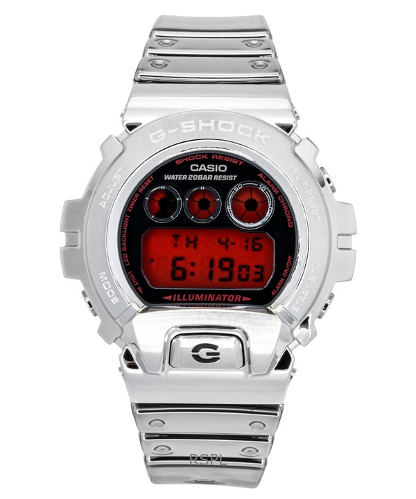 Casio G-Shock Fine Metallic Digital Silicone Strap Quartz GM-6900YRA-8 200M Men's Watch