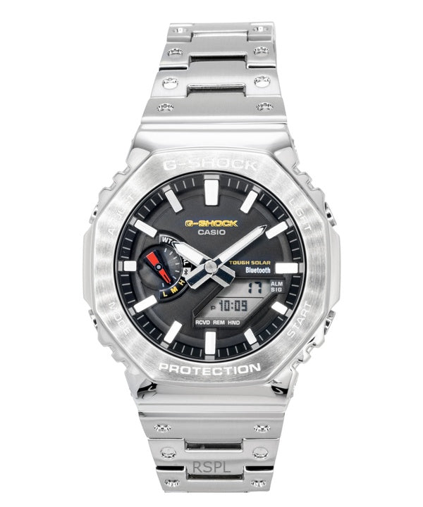 Casio G-Shock Full Metal Analog Digital Smartphone Link Stainless Steel Black Dial Solar GM-B2100SD-1C 200M Men's Watch