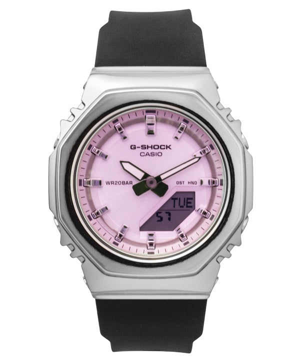 Casio G-Shock Analog Digital Pink Dial Resin Strap Quartz GM-S2110SR-1A 200M Women's Watch