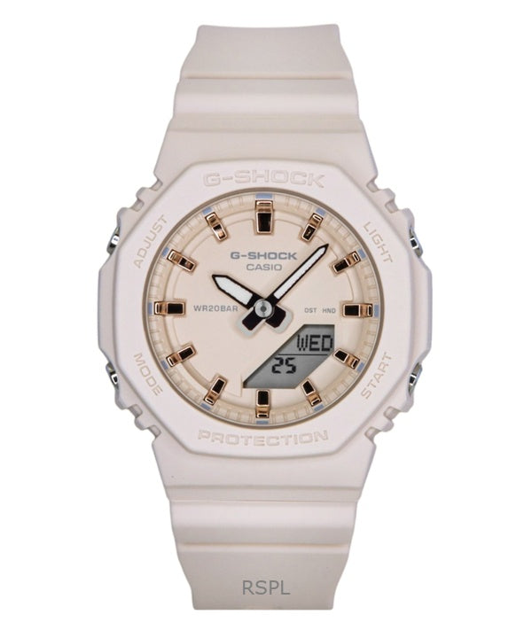 Casio G-Shock Analog Digital Resin Strap Beige Dial Quartz GMA-P2100M-4A 200M Women's Watch