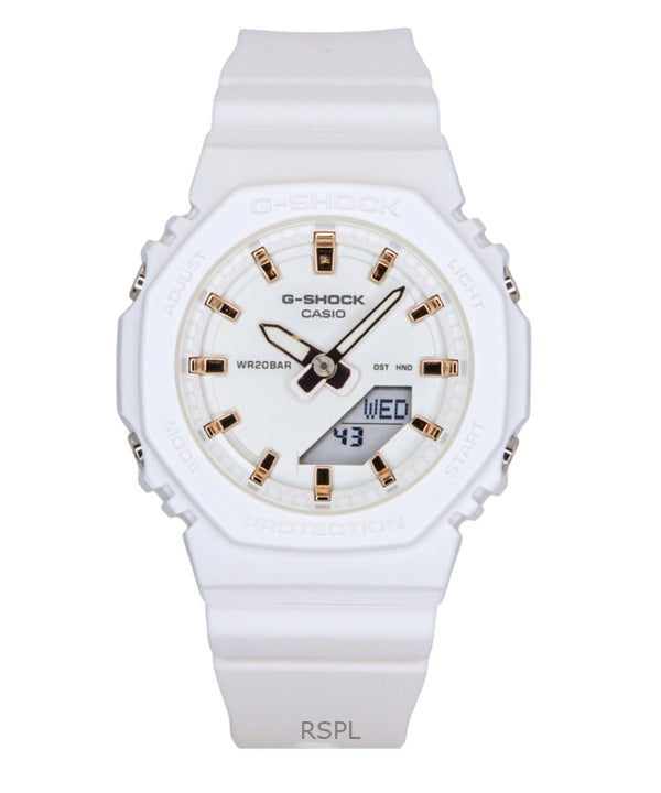 Casio G-Shock Analog Digital Bio-Based Resin Strap White Dial Quartz GMA-P2100M-7A 200M Women's Watch