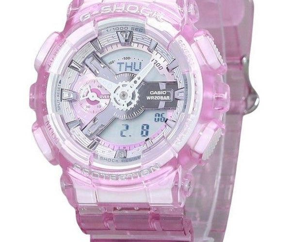 Casio G-Shock Analog Digital Virtual Worlds Translucent Pink