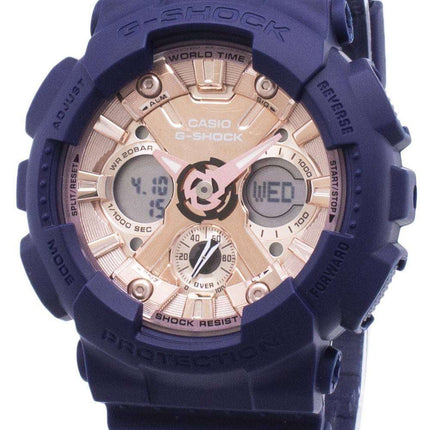 Casio G-Shock S Series GMA-S120MF-2A2 GMAS120MF-2A2 World Time 200M Women's Watch
