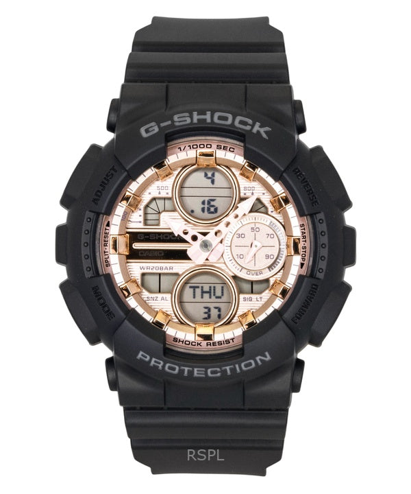 Casio G-Shock Analog Digital Bio-Based Resin Rose Gold Dial Quartz GMA-S140PG-1A 200M Women's Watch