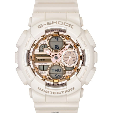 Casio G-Shock Analog Digital Bio-Based Resin Rose Gold Dial Quartz GMA-S140PG-4A 200M Women's Watch