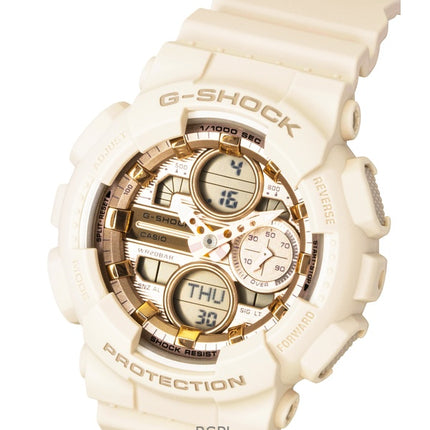 Casio G-Shock Analog Digital Bio-Based Resin Rose Gold Dial Quartz GMA-S140PG-4A 200M Women's Watch