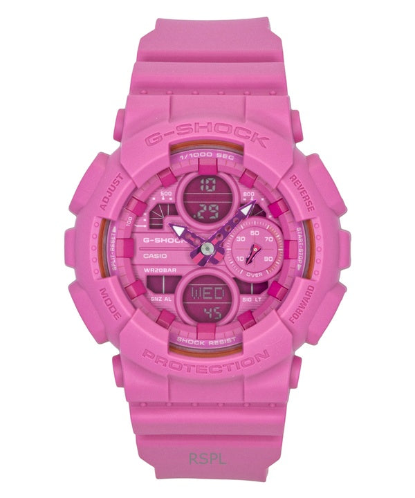 Casio G-Shock Pink Ribbon Bio-Based Resin Strap Analog Digital Pink Dial Quartz GMA-S145PK-4A 200M Women's Watch