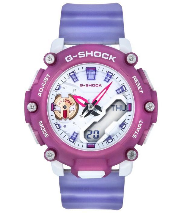Refurbished Casio G-Shock Analog Digital Translucent Resin Strap Quartz GMA-S2200PE-6A 200M Women's Watch