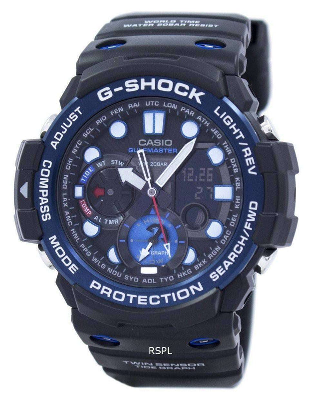 Casio G-Shock GULFMASTER Twin Sensor Moon Data Tide Graph GN-1000B-1A Men's Watch