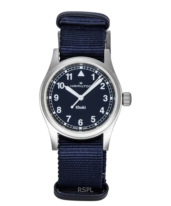 Hamilton Khaki Field Textile Strap Blue Dial Quartz H69301940 Unisex Watch