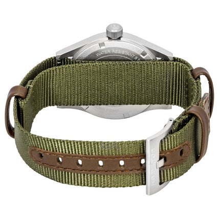 Hamilton Khaki Field Textile Strap Green Dial Quartz H69401960 Men's Watch