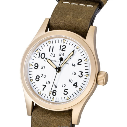 Hamilton Khaki Field Bronze White Dial Automatic H69459510 Men's Watch