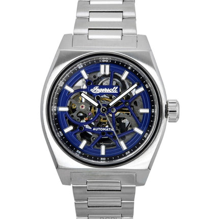 Ingersoll Vert Stainless Steel Blue Skeleton Dial Automatic I14305 Men's Watch