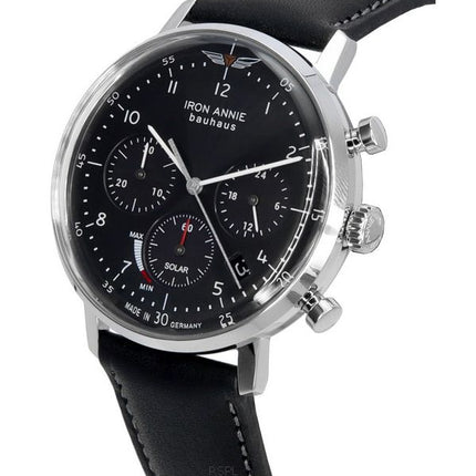 Iron Annie Bauhaus Chronograph Black Dial Solar 50862 Mens Watch