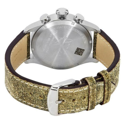 Iron Annie Flight Control Chronograph Leather Strap Beige Full Luminous Dial Automatic 51865 Men's Watch