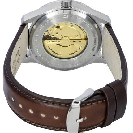 Iron Annie F13 Tempelhof Leather Strap Black Dial Automatic 56642 100M Mens Watch