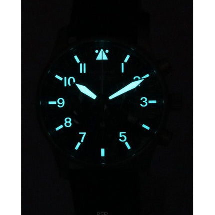 Iron Annie F13 Tempelhof Chronograph Leather Strap Black Dial Quartz 56822 100M Mens Watch