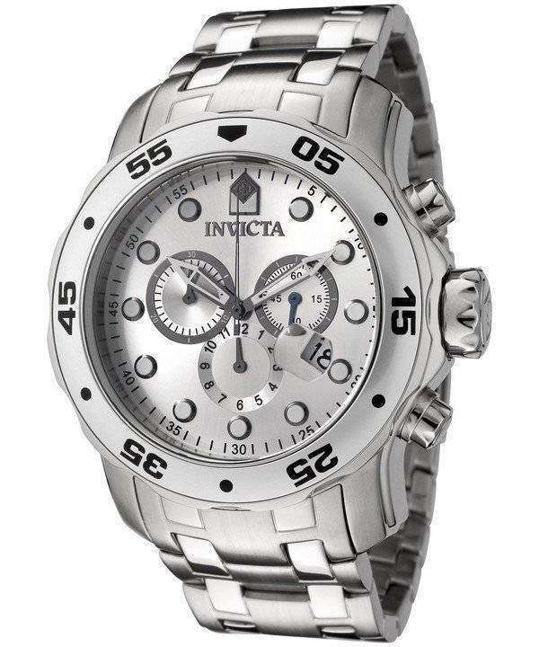Invicta Pro-Diver Quartz Chronograph Silver Dial INV0071/0071 Mens Watch