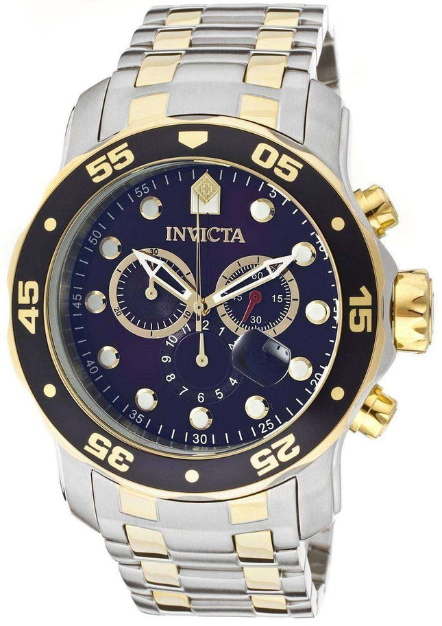 Invicta Pro-Diver Chronograph Blue Dial INV0077/0077 Mens Watch