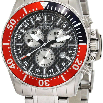 Invicta Pro-Diver Chronograph Black Carbon Fiber Dial INV11281/11281 Mens Watch