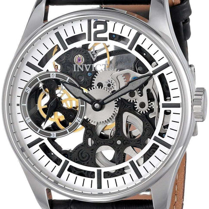 Invicta Vintage Mechanical Skeleton Silver Dial INV12403/12403 Mens Watch