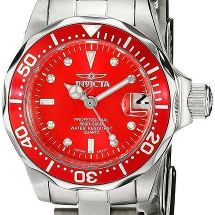 Invicta Pro-Diver 200M Quartz Red Dial INV12522/12522 Womens Watch