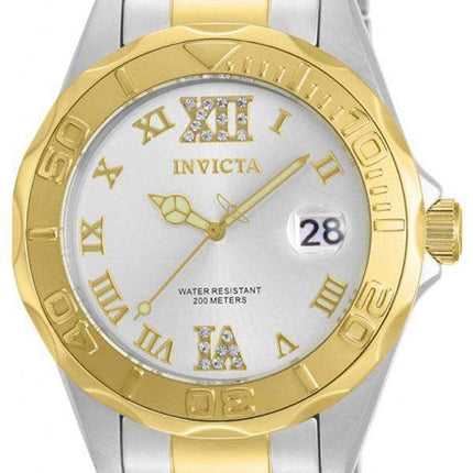 Invicta Pro Diver Quartz Crystal Accent 12852 Womens Watch