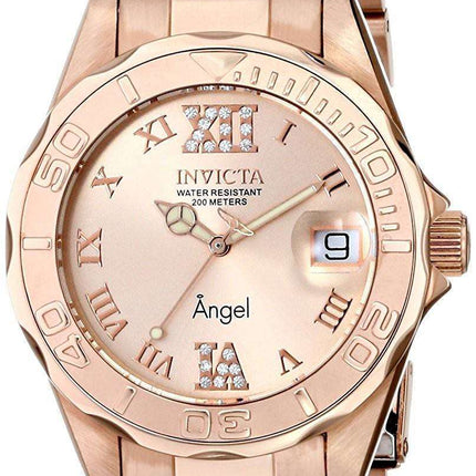 Invicta Angel Quartz Crystal Accent 200M 14398 Womens Watch