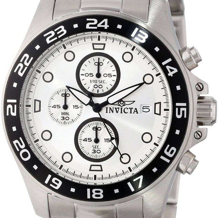 Invicta Pro Diver Chronograph Silver Dial 100M 15206 Men's Watch