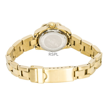 Invicta Pro Diver Gold Tone Stainless Steel Champagne Dial Quartz Diver's 17038 200M Women's Watch