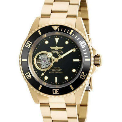 Invicta Pro Diver Automatic Professional 200M Gold Tone 20436 Mens Watch