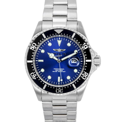 Invicta Pro Diver Stainless Steel Blue Dial Quartz Diver's 22054 200M Men's Watch