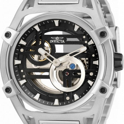 Invicta Objet D Art Skeleton Dial Leather Strap Automatic 32360 Men's Watch