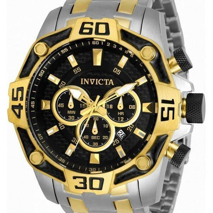 Invicta Pro Diver Chronograph Black Dial Stainless Steel Quartz 33852 100M Men's Watch