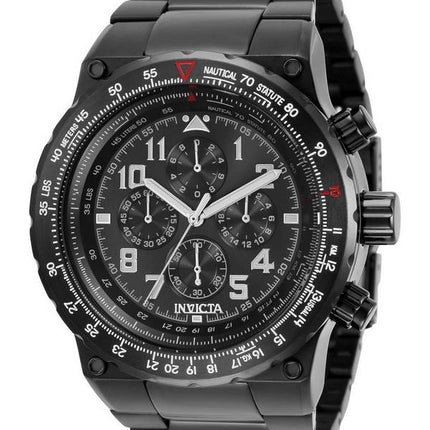 Invicta Aviator GMT Chronograph Black Dial Quartz 34425 Men's Watch