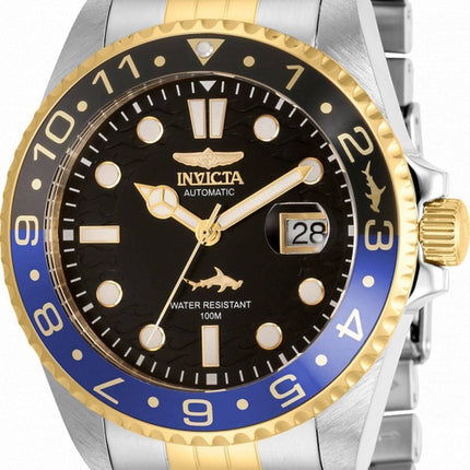 Invicta Pro Diver Black Dial Two Tone Stainless Steel Automatic 35151 100M Men's Watch