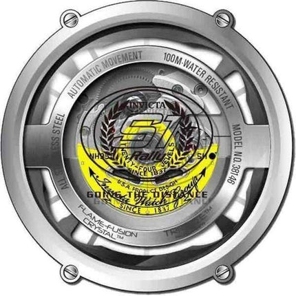 Invicta S1 Rally Stainless Steel Silver Dial Automatic 38146 100M Men's Watch