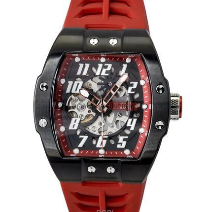 Invicta S1 Rally Silicone Strap Black Skeleton Dial Automatic 44891 Men's Watch