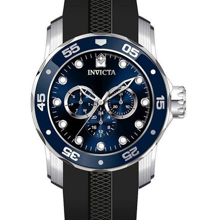 Invicta Pro Diver Scuba GMT Silicone Strap Blue Dial Quartz 45722 50M Men's Watch