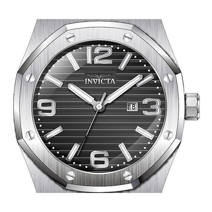 Invicta Huracan Silicone Strap Black Dial Quartz 45772 100M Men's Watch
