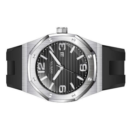 Invicta Huracan Silicone Strap Black Dial Quartz 45772 100M Men's Watch