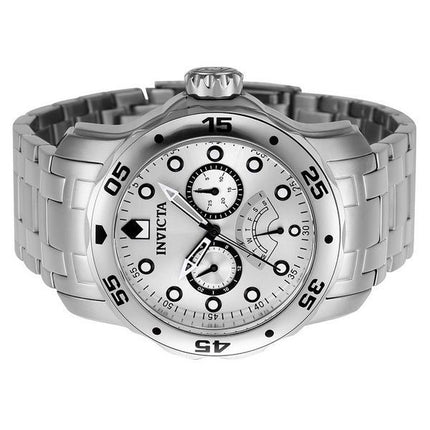 Invicta Pro Diver Retrograde GMT Silver Dial Quartz Diver's 46994 200M Men's Watch
