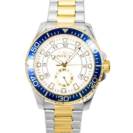 Invicta Pro Diver Two Tone Stainless Steel White Dial Quartz 47127 Men's Watch