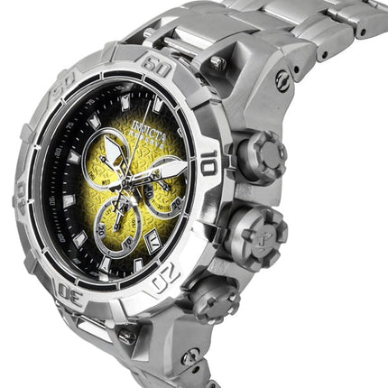 Invicta Reserve Ocean Warrior Chronograph Yellow and Black Dial Quartz 47848 100M Men's Watch
