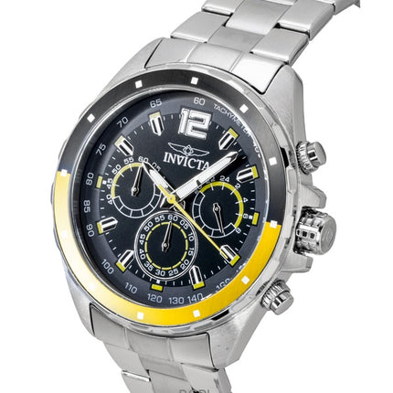 Invicta Speedway Chronograph GMT Stainless Steel Black Dial Quartz 49365 Men's Watch