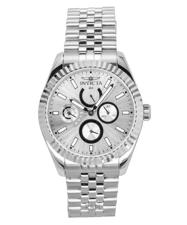 Invicta Specialty GMT Stainless Steel Silver Dial Quartz 49534 Men's Watch