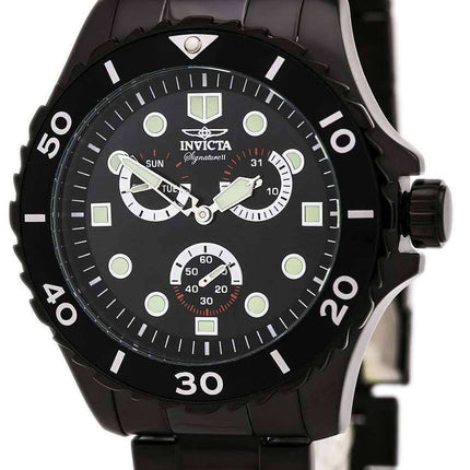 Invicta Signature II Black Dial Chronograph 7369 Mens Watch