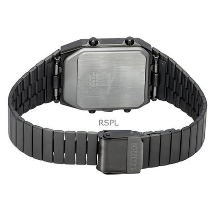 Citizen Analog Digital Dual Time Stainless Steel Green Dial Quartz JG2147-85X Men's Watch